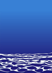 blue waves background illustration