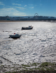 Boats at Low Tide in English Waters