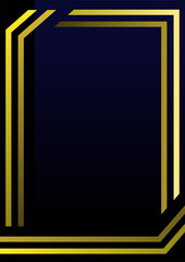 abstract background with golden frame and space for text