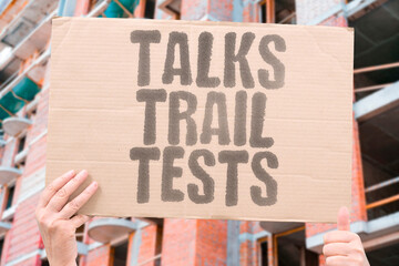 "Talks Trail Tests" Diplomacy lags technical progress. TALKS.IRAN.MISSILES.DIPLOMACY.RISK.