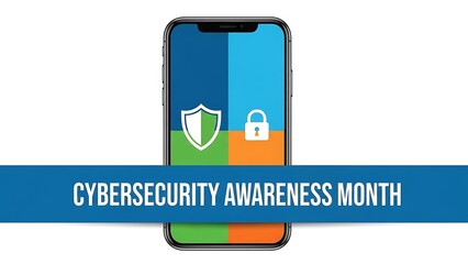 Smartphone with cybersecurity and banner mobile awareness