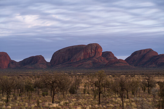 Kata Tjuta The Olgas Rock Formations Before Sunrise Northern Territory Australia