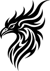 Fototapeta premium Eagle Head Tribal Logo