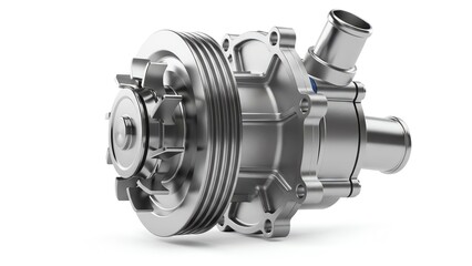 Automotive water pump with transparent background