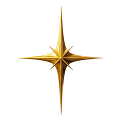 Obraz premium A Radiant Golden Starburst Symbolizing Brilliance and Triumph on Transparent Background