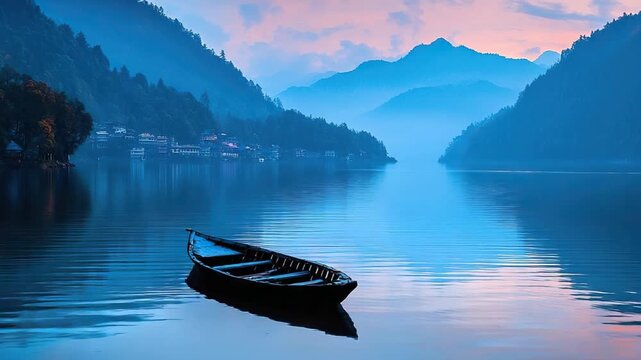 mountain landscape and hills in nainital india video