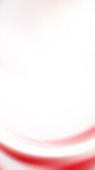 Obraz premium Minimalist Red Wave on White Background