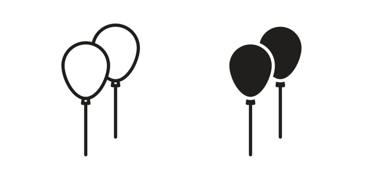 Balloons icons sign vectors. suitable for web, app, infographic, etc