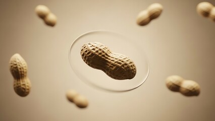 Peanut in shell with transparent background