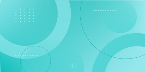 Obraz premium Dynamic bright turquoise gradient abstract 3D background with circle pattern and lines. Turquoise gradient colorful background. Eps10 vector