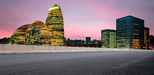 outdoor road skyline city building landscape sunset sky cityscape street travel