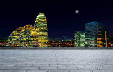 outdoor road city building landscape sky night moon cityscape street travel