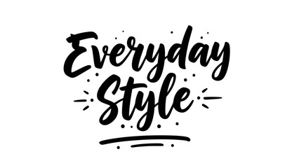 Elegant handwritten typography for everyday style with minimalistic embellishments
