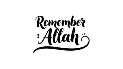 Elegant script calligraphy design with a powerful spiritual message on a clean background