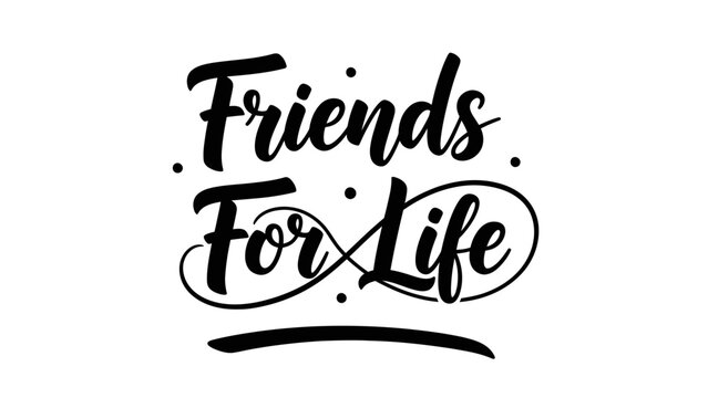 Enduring bond of friendship captured in elegant script art