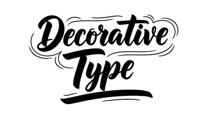 Stylish handcrafted script lettering showcasing decorative typography with elegant flourishes and © varla