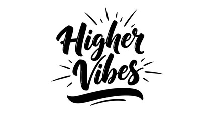 Uplifting brush script typography design conveying positive energy and spiritual growth in a © varla