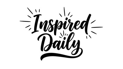 Uplifting calligraphic design featuring an inspirational daily affirmation in modern script