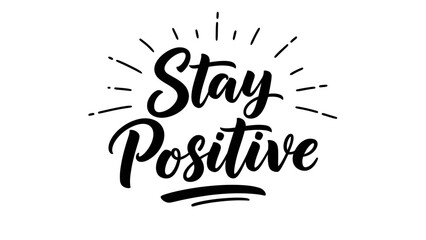 Uplifting message inspiring a bright outlook and hopeful mindset through positive typography design