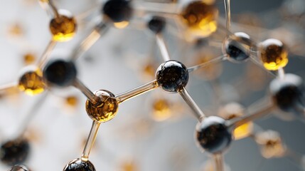Detailed structure of molecule or compound, concept for science and technology