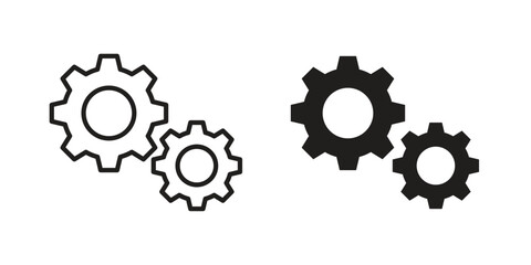 Settings icons sign vectors. suitable for web, app, infographic, etc © David