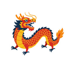 Vibrant traditional mythical creature embodying strength and good fortune in Asian folklore, a powerful cultural icon