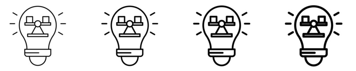 Idea  Icon Set Different Style Collection © Infinity Innovation