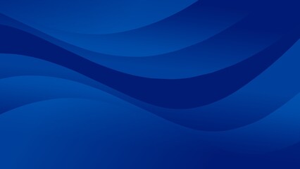 Premium dark blue abstract background with elegant wavy curves and professional gradient vector flow for corporate.