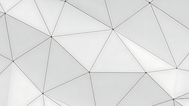 Abstract geometric background featuring white umbrellas and clouds within a 3d blue network structure and connection pattern for web technology design - Powered by Adobe