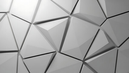 This digital art wallpaper features an abstract geometric background vector design where blue metal triangle shapes and network lines connect in a structured technology pattern for a business concept