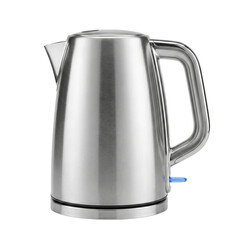 Modern Stainless Steel Electric Kettle, transparent background