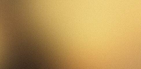 Blurry yellow brown golden noise texture background, grainy smooth color gradient poster banner header wallpaper backdrop design
