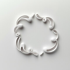 silver ring on a black background