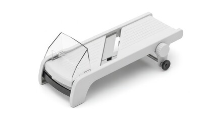 Modern white mandoline slicer with adjustable blade