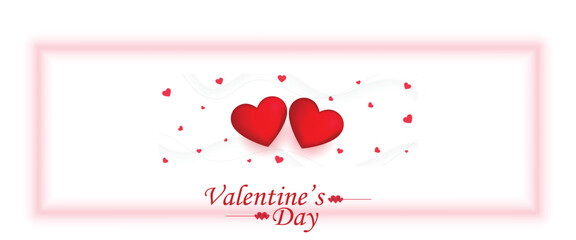 lovely valentines day wishes banner for social media post