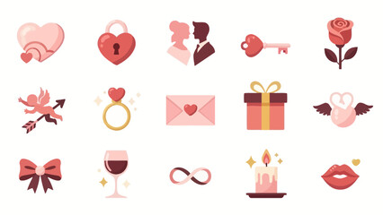 Eternal Love Valentine and Wedding Icon Collection