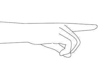 指を差すハンドイラスト素材