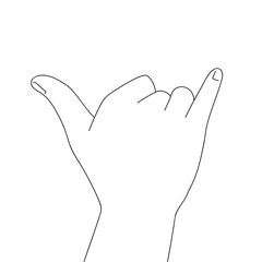 ハンドジェスチャーイラスト素材