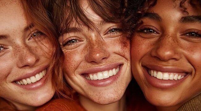 Amigas Felizes Expressando Alegria Genuina e Conexao Emocional em Momento Autentico de Amizade e Bem Estar