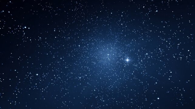 starry sky background with stars and the mysterious bright star