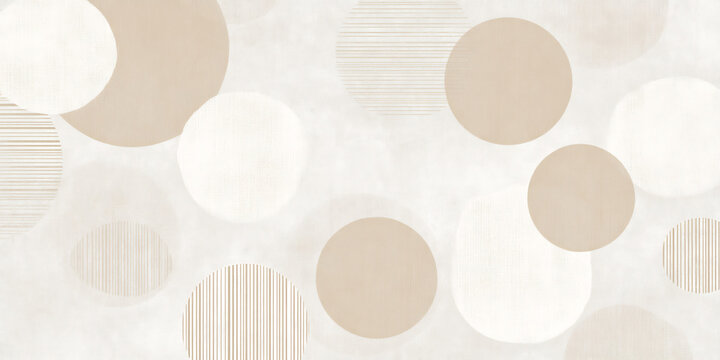 Subtle beige geometric forms on soft neutra 24