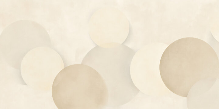 Subtle beige geometric forms on soft neutra 23