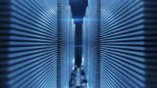 Macro Tracking Through Aluminium Fins of CPU Heatsink