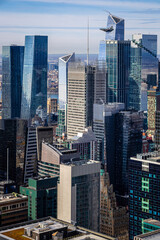 Obraz premium Midtown Manhattan New York City skyline view with modern glass skyscrapers