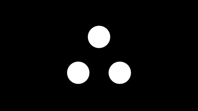 dots spinning animation Loading wheel animation - Animated spinning load icon with alpha layer transparent background. downloading process icon. Loading loading wheel animation - Animated