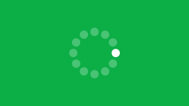 dots spinning animation Loading wheel animation - Animated spinning load icon with alpha layer transparent background. downloading process icon. Loading loading wheel animation - Animated