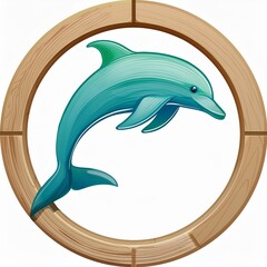 dolphin isolated on white