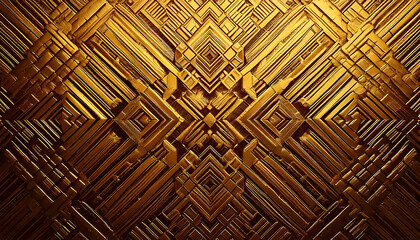 Golden Geometric Pattern | Abstract Gold Texture Background