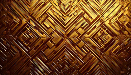 Golden Geometric Pattern | Abstract Gold Texture Background