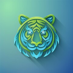 tiger head vector